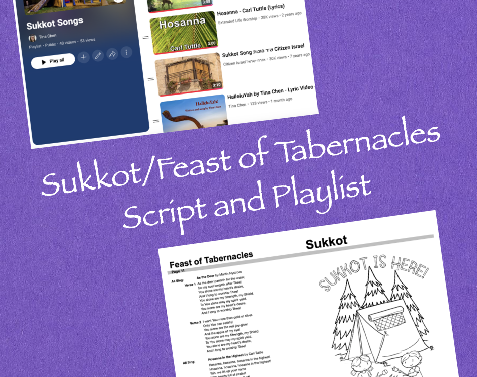 Sukkot/Feast of Tabernacles Script and Playlist